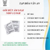 1 Kg gói hút ẩm loại nhỏ xíu 123gr thương hiệu MAX DESI hàng chính hãng - 25 gói 2gr hàng tặng