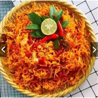 1 KG KHÔ GÀ LÁ CHANH XÉ CAY LOẠI NGON