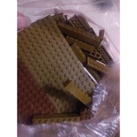 1 kg non-logo lắp rắp màu nâu, chỉ có màu nâu ạ, có nhiều sắc độ của màu nâu- tặng kèm 1 non minifigure