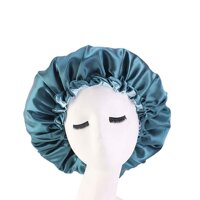 1 * Làm Đẹp Mới Đồng Màu Phụ Nữ Châu Phi 2 Lớp Quà Tặng Ngủ Nón Nữ Băng Đô Cài Tóc Turban Gọng Ngủ Nắp Satin Bonnet