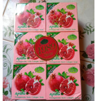 [1 Lốc 12 Cục] Xà Bông Lựu Giảm Mụn & Trắng Da JAM Pomegranate Gluta Collagen Thái Lan