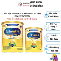 1 Lon/ Combo2 Lon Sữa bột Mead Johnson Enfamil A+ NeuroPro 1 C-Sec Hộp 400g/ 800g - Dành cho trẻ sinh mổ