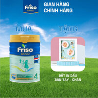 1 LON SỮA BỘT FRISO GOLD 4 850G CHO BÉ 2-6 TUỔI TẶNG 1 ĐẤT IN DẤU BÀN TAY - CHÂN - FRISO GOLD