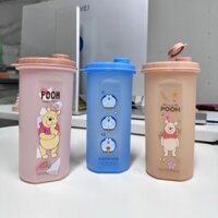 [1] Ly Nhựa Có Nắp Bật Hình Disney-650ml