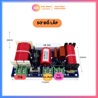 [1 mạch] Phân tần 1 Bass 1 treble dùng cho âm thanh gia đình hoặc thùng loa kéo - Phân tần 2 đường tiếng - Weah-204