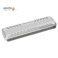 1 Mảnh M.2 NVMe Ổ Cứng Thể Rắn Vỏ Ngoài Hợp Kim Nhôm Bạc 10Gbps HDD Hộp Bảo Quản USB 3.2 Gen2 Ổ Cứng Cho SSD 2242 / 2260 / 2280