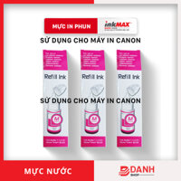 1 màu Mực nước Canon - inkMAX - BK 135ml CYM 70ml- Mực nước dùng cho các dòng máy in phun Canon G1800  2800  3800  1000  2000  3000  1100  2100  3100  1900  2900  3900 - Màu hồng sẫm M