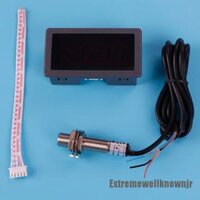 1 Máy Đo Tốc Độ Vòng Tua Bin 4 Số Đèn led Đỏ Kỹ Thuật Số Có Công Tắc