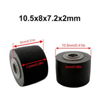1 Máy Tính 10.5x8x7.2x2mm Cao Su Pinch Con Lăn Dây Ròng Rọc Cho Âm Thanh Băng Ghi Áp Suất Cassette Sàn Chuyển Động Stereo Máy Nghe Nhạc Phụ Kiện
