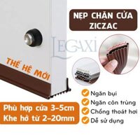 1 Mét ron cửa, thanh chặn cửa, chắn khe hở chân cửa Ziczac ngăn côn trùng, bụi, ngắn thoát hơi máy lạnh Legaxi - 1 mét ziczac xám