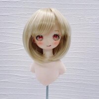 1 Miếng Bjd / SD Búp Bê Tóc Giả Cho Anime Búp Bê Trang Điểm Phụ Kiện Bobo Với Nổ Tóc Giả Ngắn Không Bao Gồm Đầu