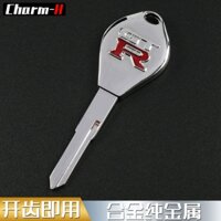 1 Miếng Kim Loại Chìa Khóa Hợp Kim Kim Kim Loại Cho Xe Máy Honda GT R Storm Eye CB190R Chìa Khóa Xe Máy Dập Trống (Hình Tất Cả Trong Một)