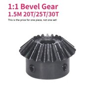 1 Mô Đun Bánh Răng 20T / 25T / 30 Răng 6 / 6.35 / 8 / 10 / 12 / 14 / 15 / 16mm 90 Độ 1: 1