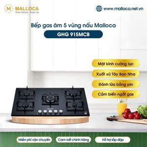 Bếp gas Malloca GHG915-MCB (GHG 915-MCB) - 5 bếp