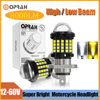 1 Mới 10000LM LED Siêu Sáng Xe Máy Đèn Pha LED P15D H4 H6 BA20D 3030 60SMD Hi / Chùm Thấp Bóng Đèn Pha Bóng Đèn Sương Mù Hai Màu