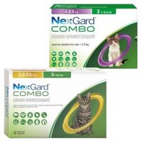 1 ống NeXgard COMBO - Ống nhỏ gáy phòng nội, ngoại kí sinh dành cho mèo thế hệ mới