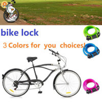 1 Pack Bike Lock, 4 Feet Bicycle Locks Cable, Heavy Duty Anti Theft,High Security 5 Digit Resettable Combination Coiling Mountain Bike Lock, Combination Cable Lock JP2HY