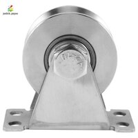 1-pack Khối ròng rọc bằng thép không gỉ loại chữ V Vòng bi tắt tiếng Vòng bi trượt rãnh Bánh xe theo dõi