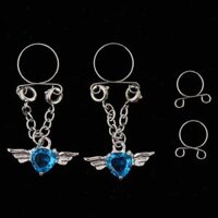 1 Pair   Dangle Fake   Body Jewelry - Blue