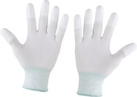 1 Pair Nylon Quilting Gloves for Machine Quilters Quilting Sewing M White