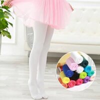 1 Paris Màu Ngọt Ngào Trẻ Em Quần Chặt Cho Bé Gái Trẻ Em Dễ Thương Nhung Trắng Quần Tất Cho Múa Ba Lê