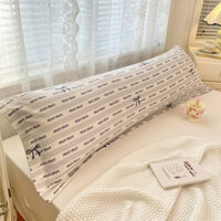 1 PC Dệt Kim Cotton Bolster Cover Bắc Âu Phong Cách Đơn Giản "MIN" In Đôi Gối Dài Đơn / Siêu Đơn Queen King Size