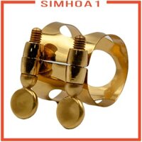 1 Piece Metal Ligature Clip Clamp for Saxophone Mouthpiece Golden Soprano