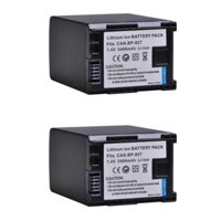 1 Pin 3400mAh BP-827 BP827 cho Canon HG31 XA10 HF20 HF10 HF100 HF100E HG20 HG21 HF11 HFS100 BP 827 BP-808 BP-809 BP-819 Màu sắc 2x Pin