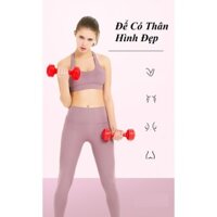 {1 Quả} Tạ Tay Nam Nữ 3KG (Vỏ Nhựa PP+Lõi Xi măng)Chuyên Tập Gym Yoga Pilates Thể Dục Tại Nhà - Chính Hãng