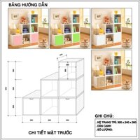 1 sàn phẩm kệ trang trí hình hộp