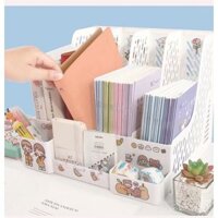 1 Sáng Tạo ins Để Bàn Tập Tin Hộp Bảo Quản Dễ Thương Sinh Viên Bookend Ký Túc Xá Bàn Sách Kẹp Sách Giá Để Đồ