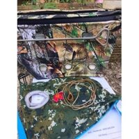 1 Set Combo Túi Đựng Gà Gồm Túi Mồi, Xích, Túi Bổi