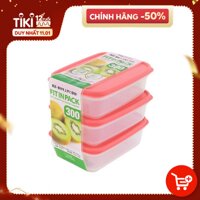 1 Set Hộp Nhựa Đựng Thực Phẩm Dùng CHo Lò Vi Sóng 300ml - Nội Địa Nhật Bản