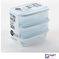 1 Set Hộp Nhựa Đựng Thực Phẩm Dùng CHo Lò Vi Sóng 300ml - Nội Địa Nhật Bản