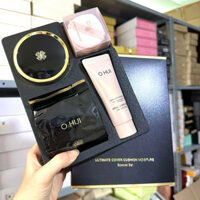 (1 Set) Set phấn nước ohui đen Ultimate Cover Cushion Moisture