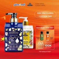 [1 Sữa Tắm + 1 Lotion] Sữa Tắm Cao Cấp Dê la Beauté Hương Nước Hoa 500ML+Sữa Dưỡng Thể Nâng Tone Mịn Màng Đêm/Ngày 250ML