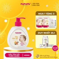 [1 tặng 3] Mua 1 chai dầu tắm gội thiên nhiên Mamamy 400ml tặng 2 túi bổ sung 200ml và 1 túi khăn tắm Mamamy Tropical