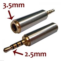 1 * Thời Trang Jack Tai Nghe Bộ Chuyển Đổi Âm Thanh Stereo 2.5 Mm Nam Đến 3.5 Mm Tai Nghe Adapter