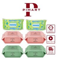 1 Thùng 10 gói khăn ướt Bebeen Hàn Quốc/ 10 gói giấy ướt Moony Nhật Bản