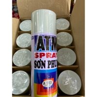 1 THÙNG= 12 CHAI - Chính Hãng) Sơn Xịt Màu Trắng xám Sanyo ATM A203 NHANH KHÔ BỀN MÀU
