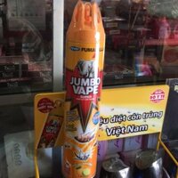 1 thùng (12 chai) xịt côn trùng Jumbo Vape Super hương cam chanh tự nhiên 600ml