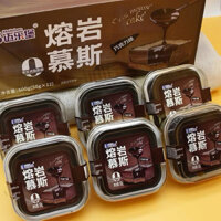 1 Thùng 12 Chiếc Bánh bông lan phủ nhân chảy socola Lava Mousse Siêu Hot 2025