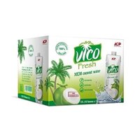 1 Thùng 12 Hộp Nước Dừa Tươi ACP Vico Fresh 1L - Vị Xiêm