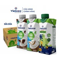 1 thùng ( 12 hộp) Sữa Dừa organic , Sữa Dừa  Socola , Sữa Dừa  truyền thống 330ml/hộp VIETCOCO  - BAO SỈ RẺ NHẤT