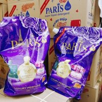 1 Thùng 2 Bịch Nước Giặt Quần Áo Paris Chính Hãng Hương Thơm Mùi Nước Hoa 5 in 1 Dung Tích Mỗi Bịch 3,6 Lít