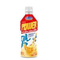 1 THÙNG 24 CHAI THỨC UỐNG NĂNG LƯỢNG VINAMILK POWER HƯƠNG CAM ĐÀO 300ML X 24 CHAI