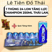 1 Thùng 24 Lon 330ml Tăng Lực Champion ICE Xanh Dương