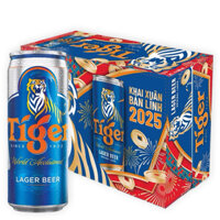 1 thùng 24 lon tiger nâu 330ml