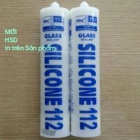 1 THÙNG [ 25 chai ] SILICONE 112 - keo silicon CỌP trắng trong