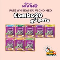 [1 THÙNG 28 GÓI] Pate Whiskas Cho Mèo Gói 80g Cung Cấp Dinh Dưỡng Và Vitamin - KIKINO